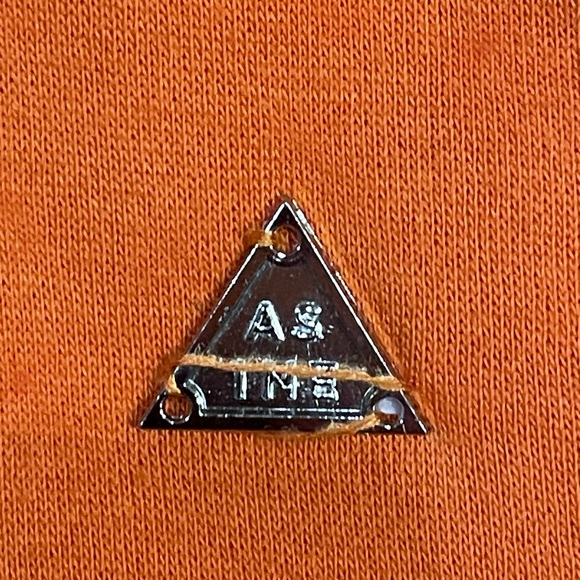 RS1NE Color Fur Hoodie Rare Mens M Orange - Picture 2 of 12